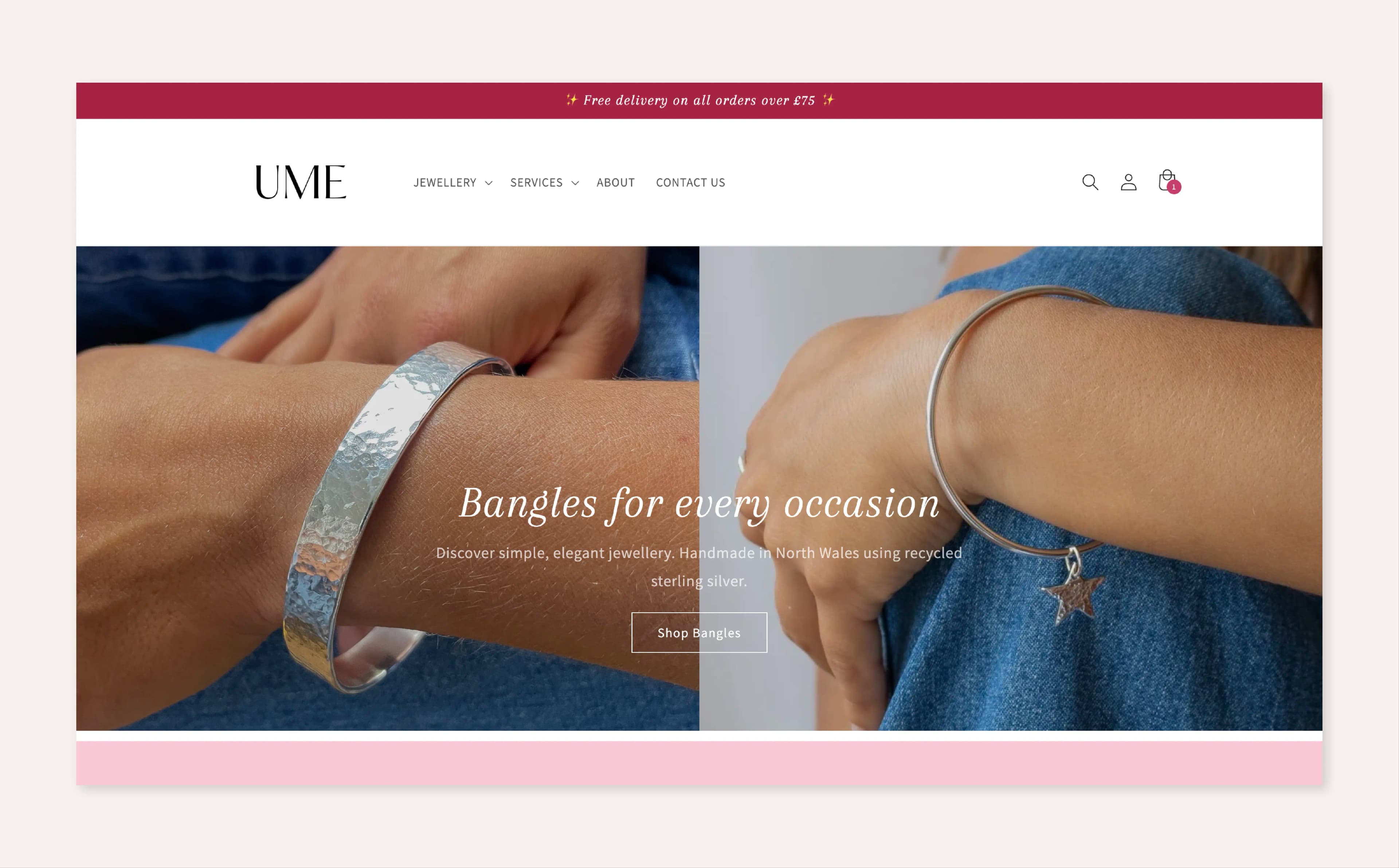 landing page of reserve Wines 