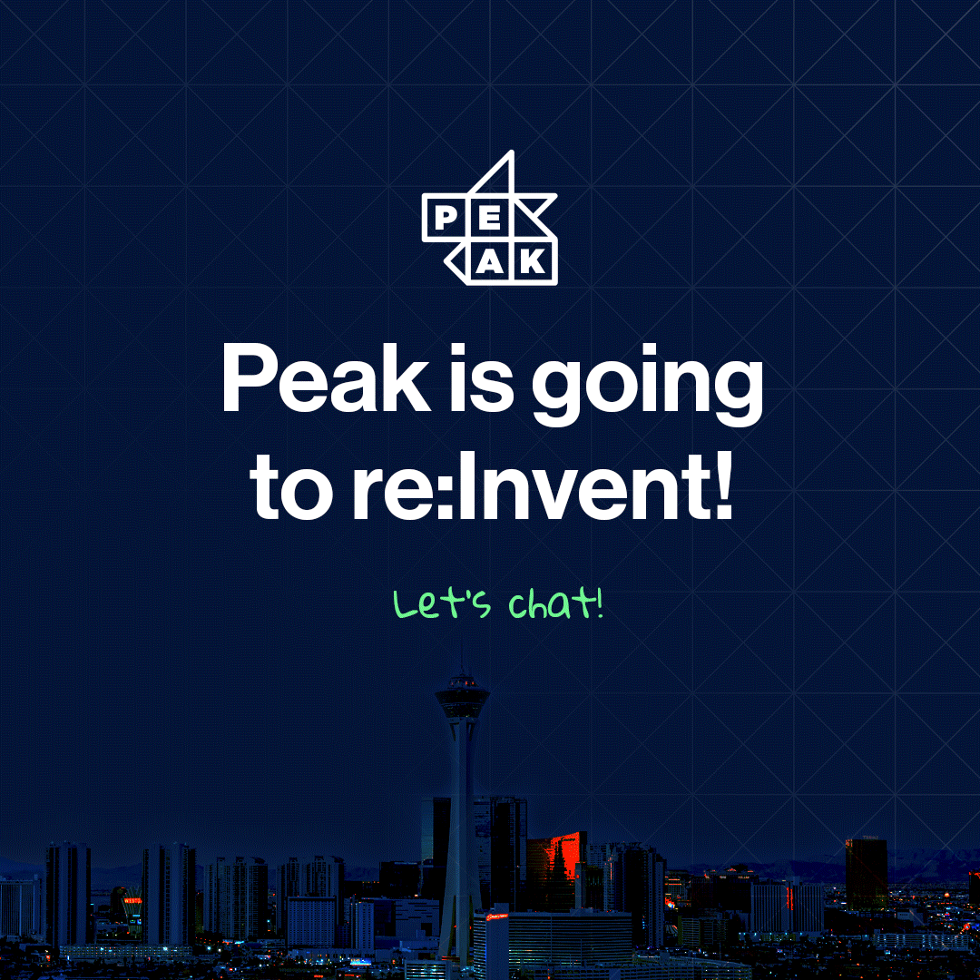 Image of the Peak website's landing page