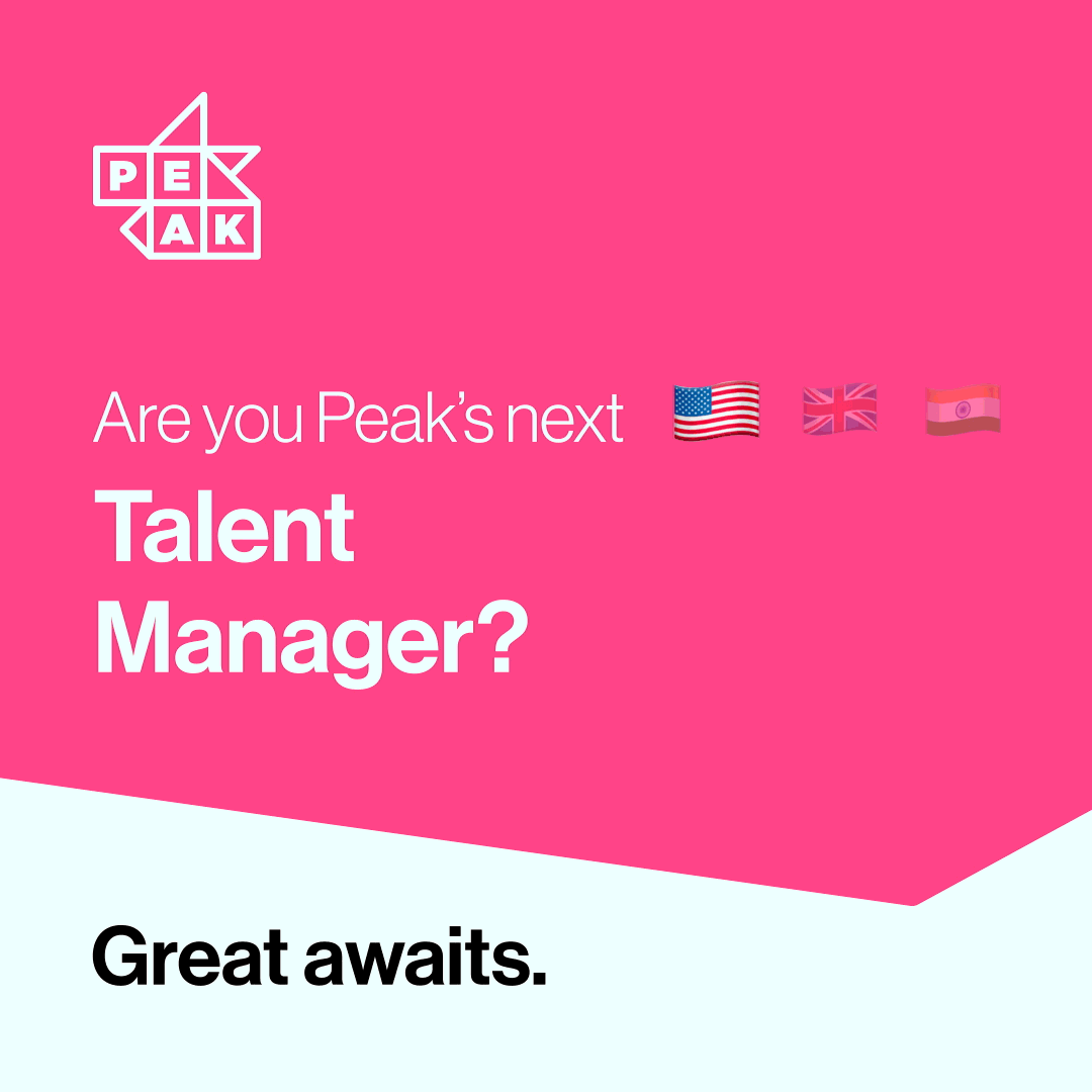 Image of the Peak website's landing page