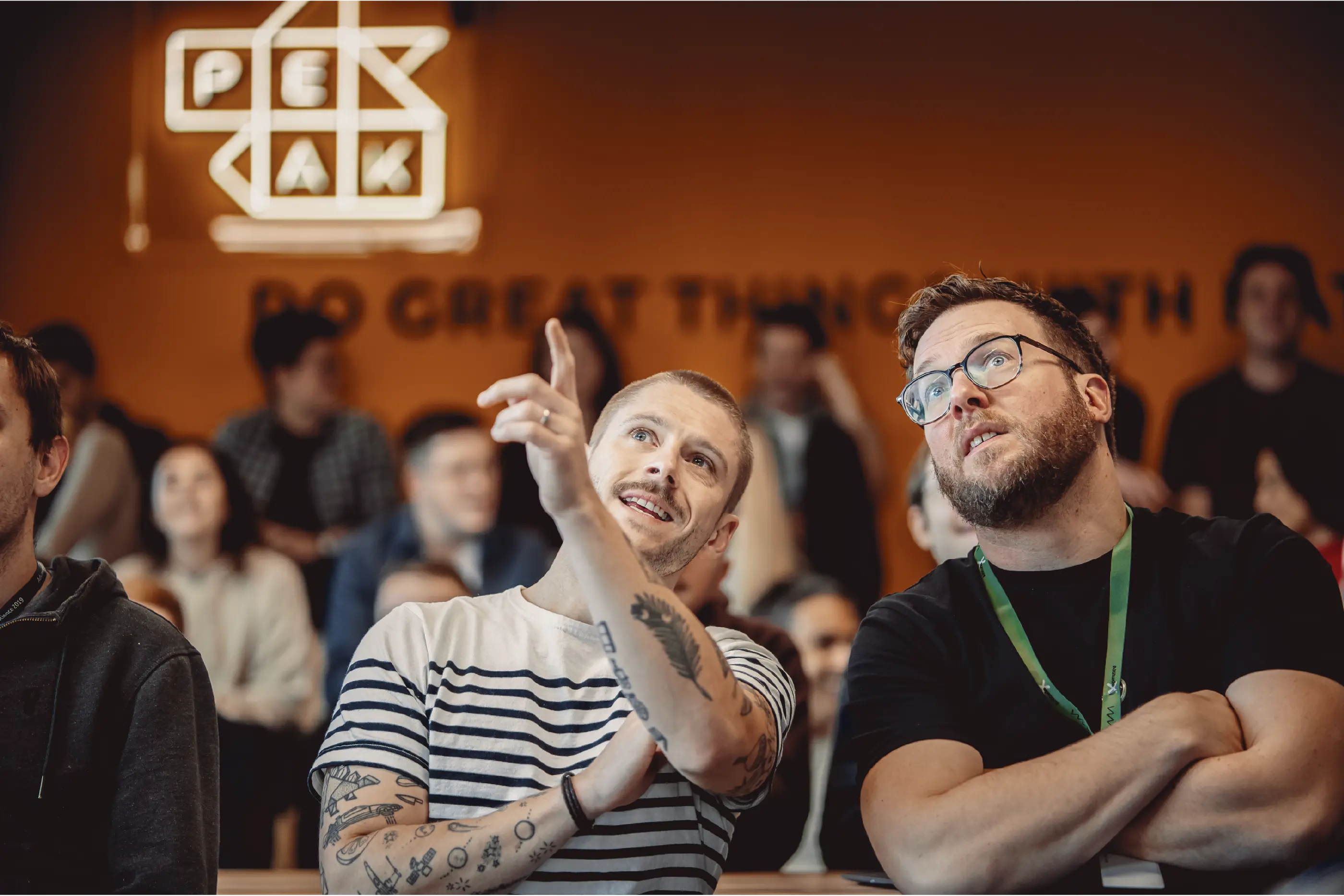 Image of the Peak website's landing page