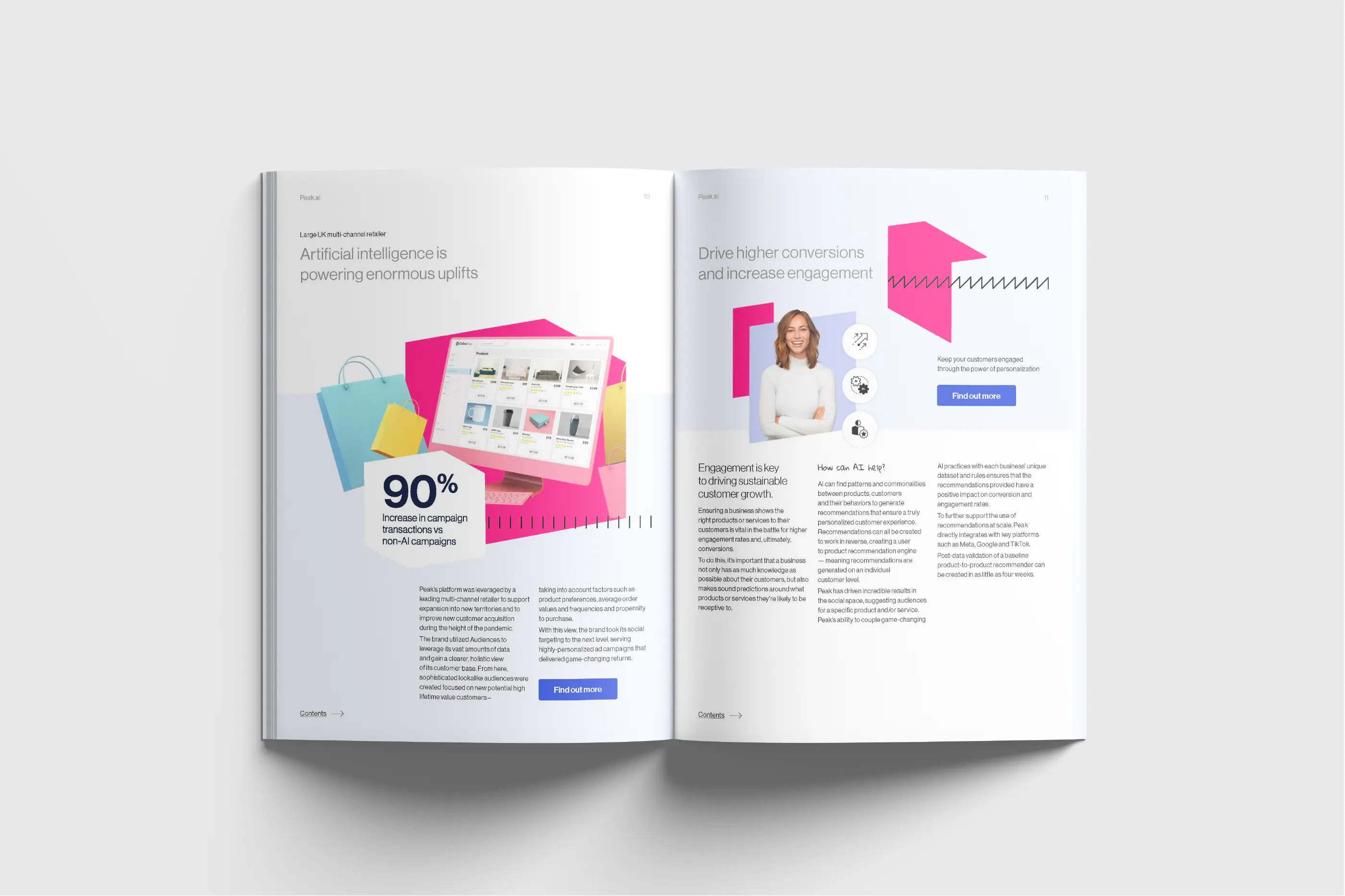 Image of the Peak website's landing page