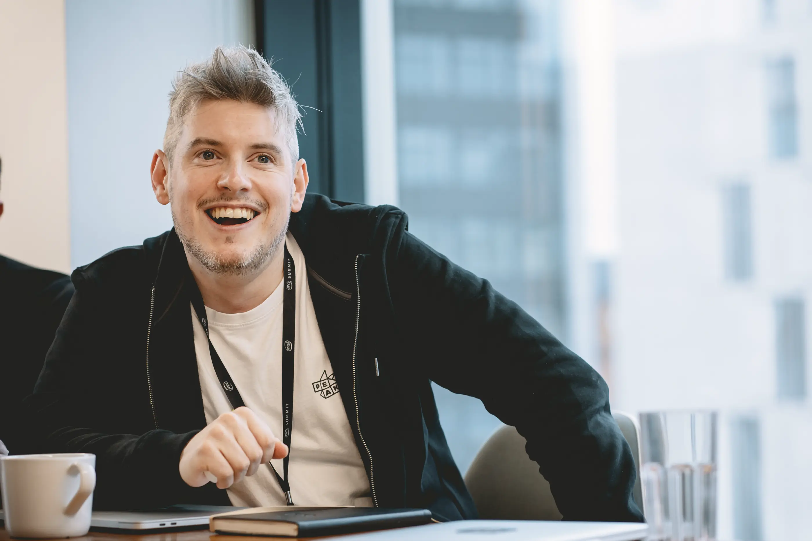 Image of the Peak website's landing page